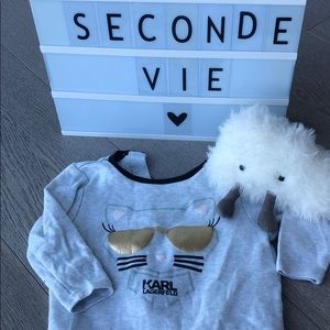 🌸 Baby girl Karl Lagerfield onesie